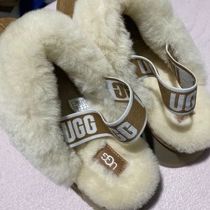Authentic UGG Funkette Suede Clog. Sz 10. Excellent condition.